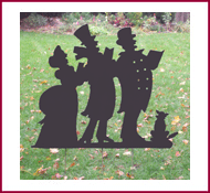 Christmas Caroling Silhouette