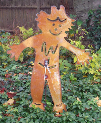 metal scarecrow
