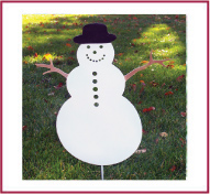 Outdoor Snowman Decoration