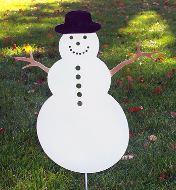 Outdoor Snowman Decoration